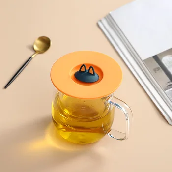 10cm Újrafelhasználható Szilikon Csésze Fedelét Anti-por Víz poharat Fedél hőálló Tea Csésze Fedő Kupa Tartozékok Drinkware Alkatrészek