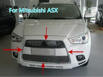 ABS króm hűtőrács trim körül Racing grillek fénysáv trim 2010-2012 Mitsubishi ASX ABS króm hűtőrács trim körül Racing grillek fénysáv trim 2010-2012 Mitsubishi ASX 0