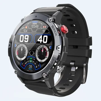 CUBOT C21 Vízálló Intelligens Karóra Férfi 1.32 Hüvelyk Fitness Sport Tracker Csukló Smartwatch Az Android, IOS, Külső Bluetooth Hívás