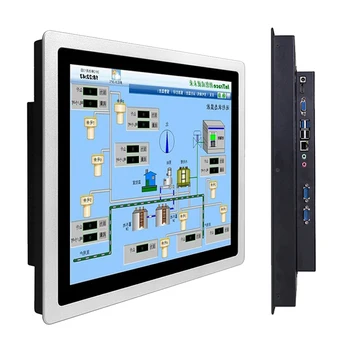 10.4 Hüvelyk Ipari Számítógép All-in-one PC Beágyazott Tábla Panel Kapacitív érintőképernyő, WiFi RS232 COM WIN10 PRO