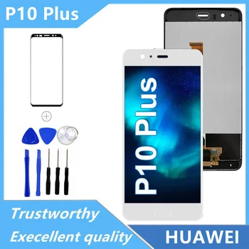 100% - os Kijelző Teszt A Huawei P10 Plus LCD érintőképernyő Keret Digitizer Csere A Huawei P10Plus VKY-L09 VKY-L29 LCD