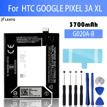 100% Új, Eredeti G020A-B Csere Akkumulátor HTC Google Pixel 3A XL 3axl mobil telefon Újratölthető Batteria