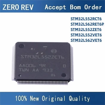 100% Új STM32L552RCT6 STM32L562RET6P LQFP64 STM32L552ZET6 LQFP144 STM32L552VET6 STM32L562VET6 LQFP100 Márka új, eredeti chips