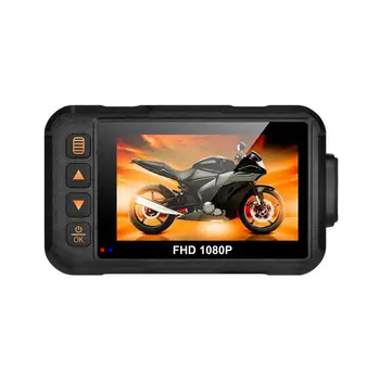 1080p Motoros Kamera Kamera Motorkerékpár Vezetési Hangrögzítő IP67, Elöl-Hátul Kettős Tükör Kamera 64 GB