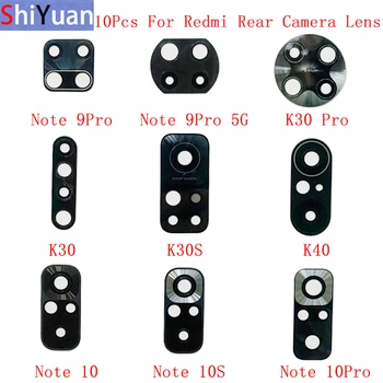 10db Vissza a Hátsó Kamera Objektív Üveg Xiaomi Redmi Megjegyzés 9 K30 Pro K30S K40 Megjegyzés 10 10 10 Pro Kamera Üveg Lencse Javítás Alkatrész