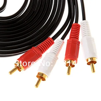 1db 1,5 M-audio kábel 2 RCA 2RCA AV kábel Csatlakozó Dugók Aranyozott Csatlakozó 1db 1,5 M-audio kábel 2 RCA 2RCA AV kábel Csatlakozó Dugók Aranyozott Csatlakozó 1