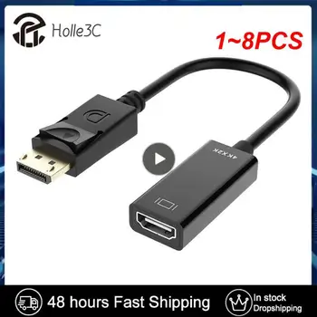 1~8DB HDMI-kompatibilis HD adatátviteli kábel DisplayPort kis shell DP-HDMI-kompatibilis videó adatátviteli kábel 4K-60Hz