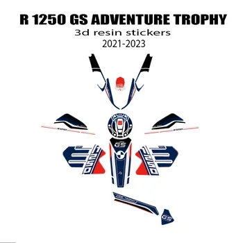 2023 R1250GS Trófea Motorkerékpár 3D Epoxi Műgyanta Matrica Készlet BMW R 1250 GS Adventure Trophy 2021 2022 2023