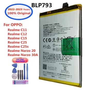 2023 Új Orginal BLP793 Csere Akkumulátor Oppo Realme C11 C12-C15 C25 C25s Narzo 20 / Narzo 30A Okos Mobiltelefon Akkumulátor