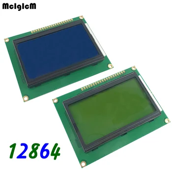 20db 12864 128x64 Pontok Grafikus Kék / Sárga Zöld Színű Háttérvilágítás LCD Kijelző Modul LCD12864