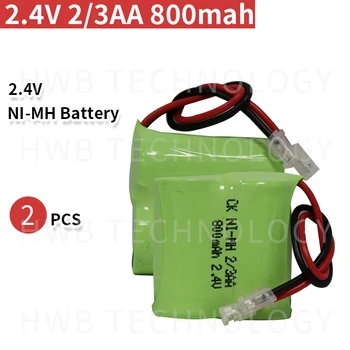2DB/sok Eredeti Új Ni-MH 2/3AA 2,4 V 800mAh Ni-MH Újratölthető Akkumulátor A wobblerek Vezeték nélküli Telefon Ingyenes Szállítás