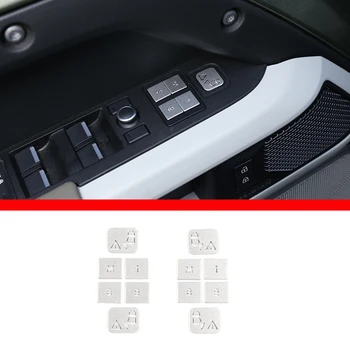 A 2020-2022 Land Rover Defender 110 rozsdamentes acél ülés memória gomb matrica autó belső tartozékok