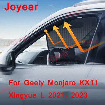 A Geely Monjaro KX11 Xingyue L 2021-2023 Autó Mágneses Ablak Napernyők, Pajzs Háló Vak Curtian Védelem Tartozékok