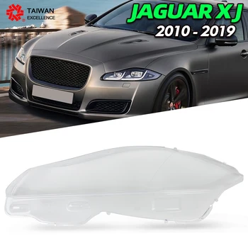 A Jaguar XJ XJL 2010-2019 Auto Objektív Üveg Lámpabúra Esetben Első Fényszóró Fedelét Autó Fényszóró Shell Átlátszó Lampcover Sapkák