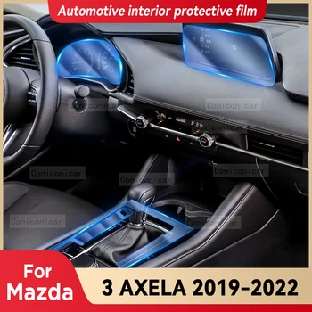 A Mazda 3-As Axela 2018-2023Car Belső középkonzol Átlátszó TPU Védőfólia Anti-karcolás Javítás film Accessorie Refit