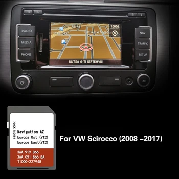 A VW Scirocco (2008 -2017) Navi Karte Fedezze Bulgária Németország Észtország TÉRKÉP SD Kártya