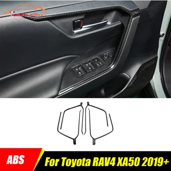 ABS Szén-Toyota RAV4 XA50 2019 2020 2021 2022 2023 Ajtót Lift Karfa Dekoratív Ajtót Tál Szalag Berendezés Fedelét Tartozékok