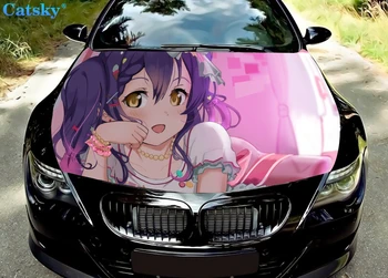 Anime - A Szeretet Él! Autó Csuklyát Vinyl Matricák Wrap Vinyl Fólia Motor Fedelét Matricák Matrica, Autós Kiegészítők, Autó Motorháztető Védő