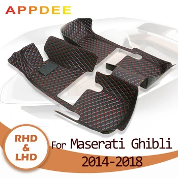 APPDEE Autó szőnyeg a Maserati Ghibli 2014 2015 2016 2017 2018 Egyéni auto láb Párna autó szőnyeg fedél