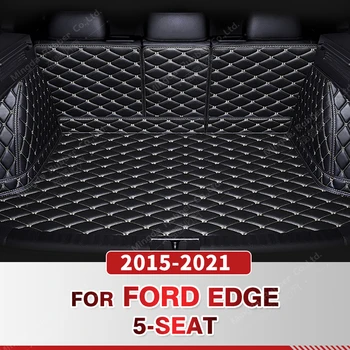 Auto Teljes Lefedettség Csomagtartóban Mat Ford Edge 5-Ülés 2015-2021 20 19 18 17 16 Autó Csomagtartó Fedél Pad Belső Védő Kiegészítők