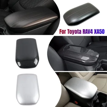 Autó Kartámasz Borító Központi Karfa Panel Trim ABS Tartozékok Toyota RAV4 2019 2020 2021 2022 2023 RAV 4 XA50 Hibrid