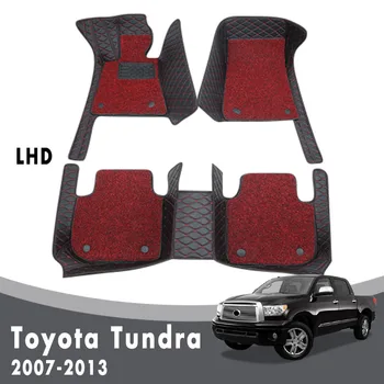 Autó Szőnyeg, Szőnyegek Toyota Tundra 2013 2012 2011 2010 2009 2008 2007 Luxus Dupla Réteg Huzal Hurok Automatikus Belső Egyéni
