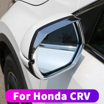Autó Visszapillantó Tükör Keret Honda CRV 2017 2018 2019 2020 Napos Napellenző Esetben Vízálló Eső Szemöldök Külső Módosítása