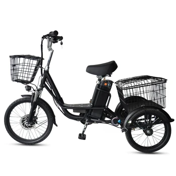 Az elektromos Tricikli 3 kerekű Elektromos Tricikli Felnőtt Rakomány Elektromos Kerékpár Kosár