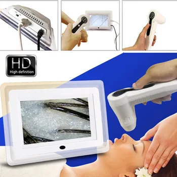 Bőr, Haj-elemző készülék Elektromos Hordozható Arc Digitális Bőr Nedvesség Érzékelő Tesztelő Dermoscopy bőrápolás