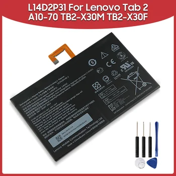 Csere Akkumulátor 7000mAh L14D2P31 A Lenovo Tab 2 A10-70 LC/A10-70F TB2-X30M TB2-X30F L14D2P31 Tabletta Akkumulátorok