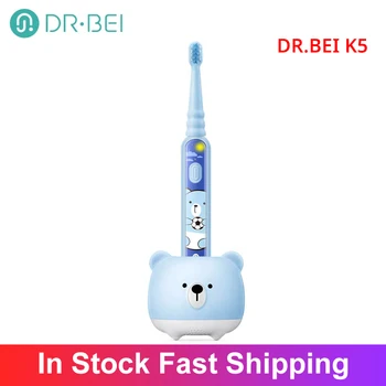 DR. BEI K5 Gyermekek Szónikus Elektromos Fogkefe Okos fogkefével Ultrahangos Motor Vibrátor Vezeték nélküli Orális Higiénia Tisztító