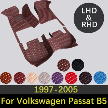 Egyedi Bőr Autó Szőnyeg VW Volkswagen Passat B5 B5.5 1997~2005 Ferdehátú Belső Kiegészítők Szőnyegek Autó Stílus Szőnyeg