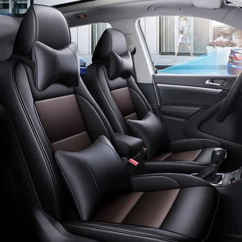 Egyéni autósülés A Volkswagen VW Tiguan 2013 2014 2015 2016 2017 2018-ig Vízálló bőr védő Auto Párna Stílus