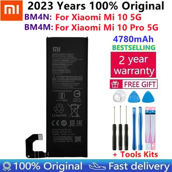 Eredeti Csere Akkumulátor BM4M BM4N A Xiaomi Mi 10 Pro 5G Xiaomi 10Pro Mi10 5G Valódi Telefon Volta Akkumulátorok +Ajándék Eszközök