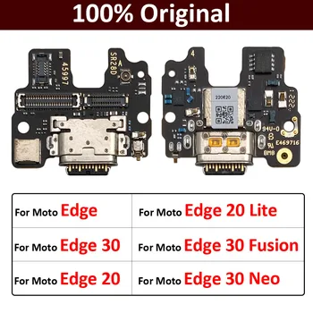 Eredeti Motorola Moto Edge 30 Fusion S30 Pro 20 Lite 30 Neo USB Töltő Töltő Port Dokkoló Csatlakozó Micro Testület Flex Kábel