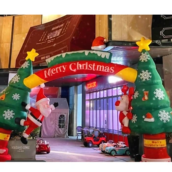 Felfújható luminous Karácsonyi Napenergia kifejezést modell mászófal Mikulás, hóember rajzfilm egyéni pláza szépség dekoráció gáz modell