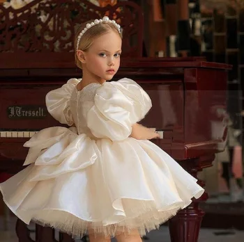 Gyermek ruha Hercegnő koszorúslány Ruha Tutu Szmoking esküvői ruha show szülinapos egy éves high-end Western stílusban