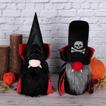 Halloween Dekoráció Állandó Arctalan Baba Gnome Rudolf Manó Baba Díszek, Kézzel Készített Arctalan Baba Cukorka