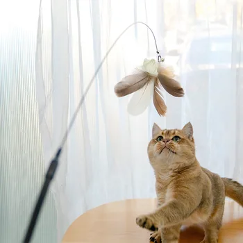 Handfree Madár/Toll Macska Pálca Bell Erős tapadókorong Interaktív Játékok a Macskák, Cica Vadászat Gyakorlása Pet Termékek