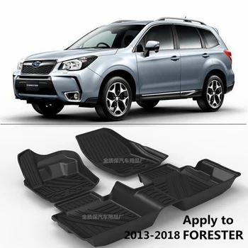 Használja a 2013-2018 Subaru Forester egyedi autó Minden Időjárási autó Szőnyeg Illik Subaru Forester egyéni vízálló pad szőnyegek