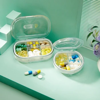 Hordozható Mini Gyógyszeres Dobozt magával A Nedvesség Bizonyíték Tabletta Doboz Zsebében Táska Napi egy Tabletta Esetben, Gyógyszer, Vitamin Jogosultja Konténer