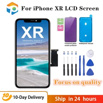 IPhone XR LCD Képernyő Cseréje Közgyűlés Kijelző, 3D érintőképernyő Digitalizáló a Javítás Eszközök, Készletek Vízálló Ragasztó