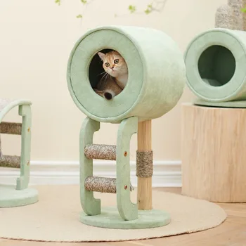Játékok Szizál Macska-Mászóka Interaktív Haza Élőhely Aranyos Macskák Karcolás Után Képzési Támogatások Tudo Para Gatos Pet Termékek