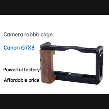 Kamera Nyúl Ketrec Külső Fény Kompenzáló Mikrofon VLOG Videó Terjeszkedés Tartozékok Canon G7X3-017