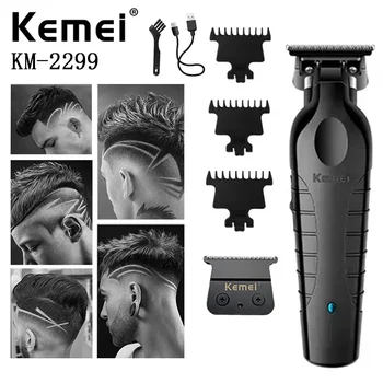 kemei KM-2299 Vezeték nélküli Elektromos Haj Trimmer, az Egyéni Szabad hajvágó Gép Fodrász Fésű haj clipper tondeuse borbély
