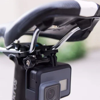 Kerékpár-Nyereg-Hegy Állvány Tartó Adapter Bilincs Alumínium Kerékpár Ülés Vasúti Kamera Állvány A Gopro Hero Kerékpározás Tartozékok
