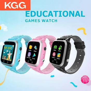 KGG Zenei Játék Smartwatch Gyerekek Intelligens Karóra Lépésszámláló Dual Kamera, MP3 Zene Gyermekek Smart Watch Baba Karóra Ajándék Fiúk Lányok