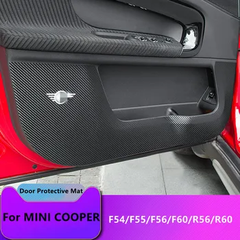 Kocsi Ajtaját Védő Pad Mini Cooper F54 F55 F56 F60 R56 R60 Honfitársa Anti Kick Pad Íztelen Bőr Védelmi Matrica