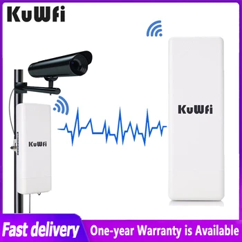 KuWFI 3KM Kültéri AP Router 900Mbps Vezeték nélküli WIFI Router, WIFI Bridge WIFI Repeater Extender WDS Támogató Monitor IP Kamera