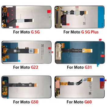 LCD Kijelző érintőképernyő Digitalizáló Közgyűlés Moto G 5G Plusz G22 g31 jelű G50 G60 G60S Mobiltelefon Lcd Csere Alkatrészek